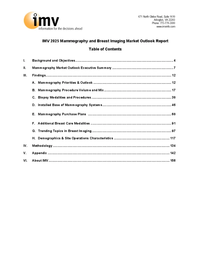 IMV Mammography TOC Thumbnail